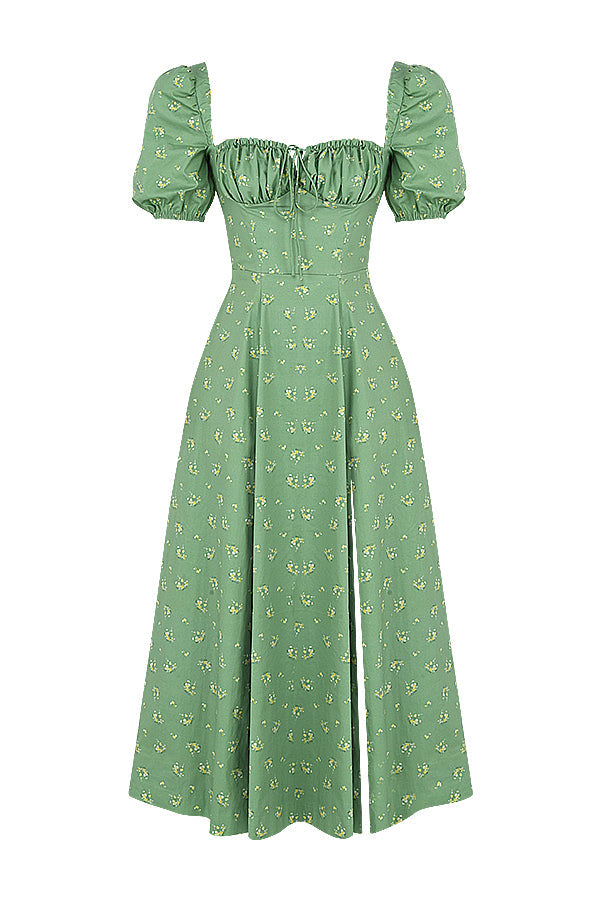 Aviana - Kleid mit Puffärmeln Bloom