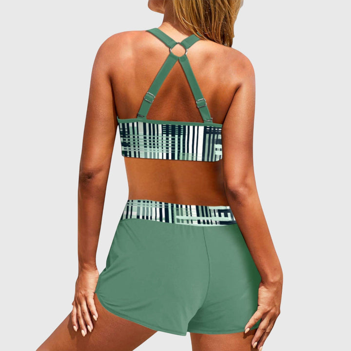 Janelle | Hochtailliertes Ripp-Bikini