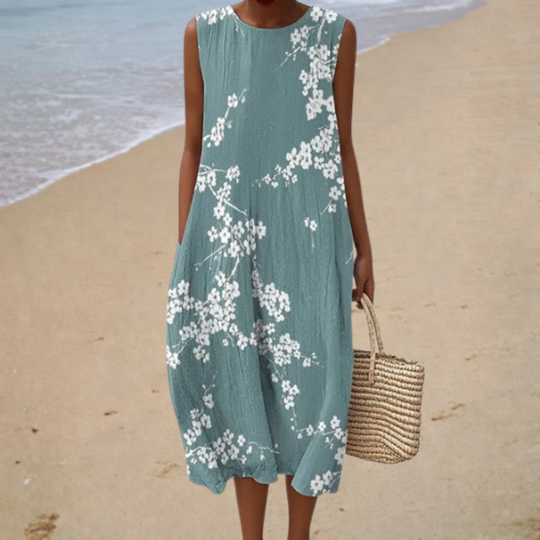 Bequeme Ärmellose Sommerkleid