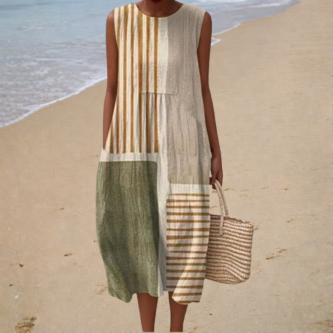 Bequeme Ärmellose Sommerkleid