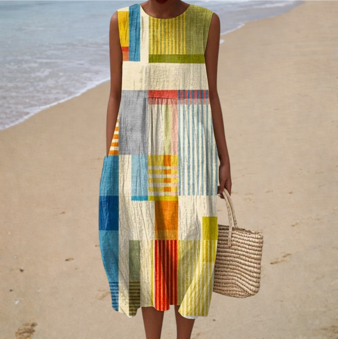 Bequeme Ärmellose Sommerkleid