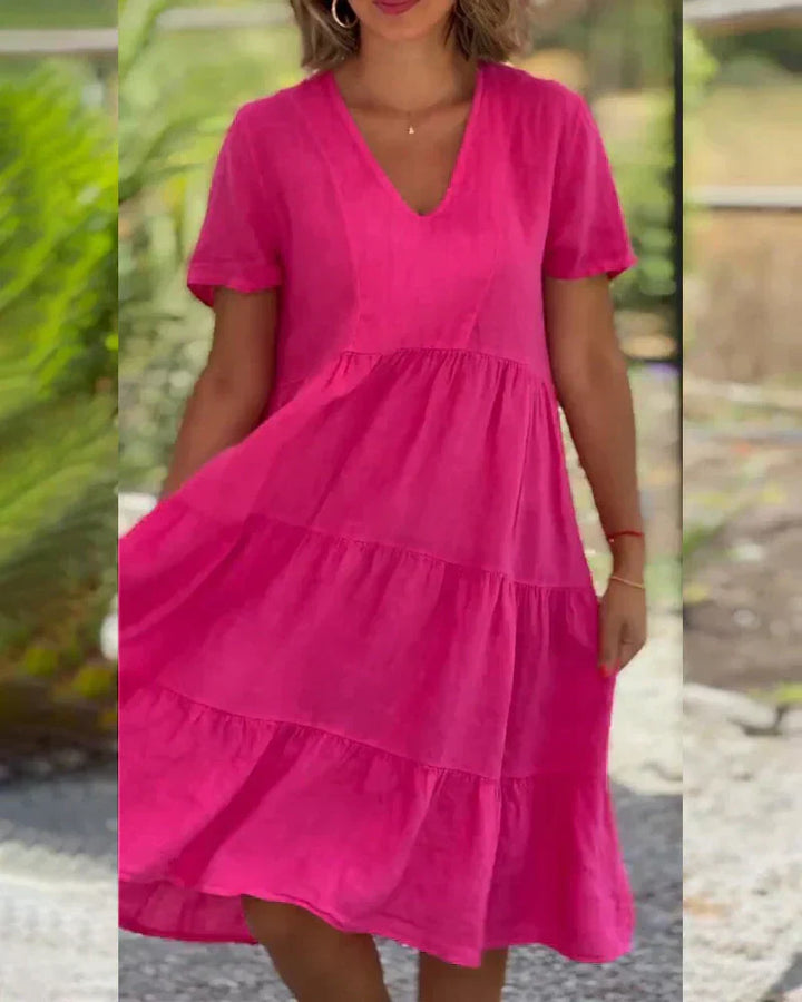 Bexley - Lässiges Sommerkleid mit V-Ausschnitt