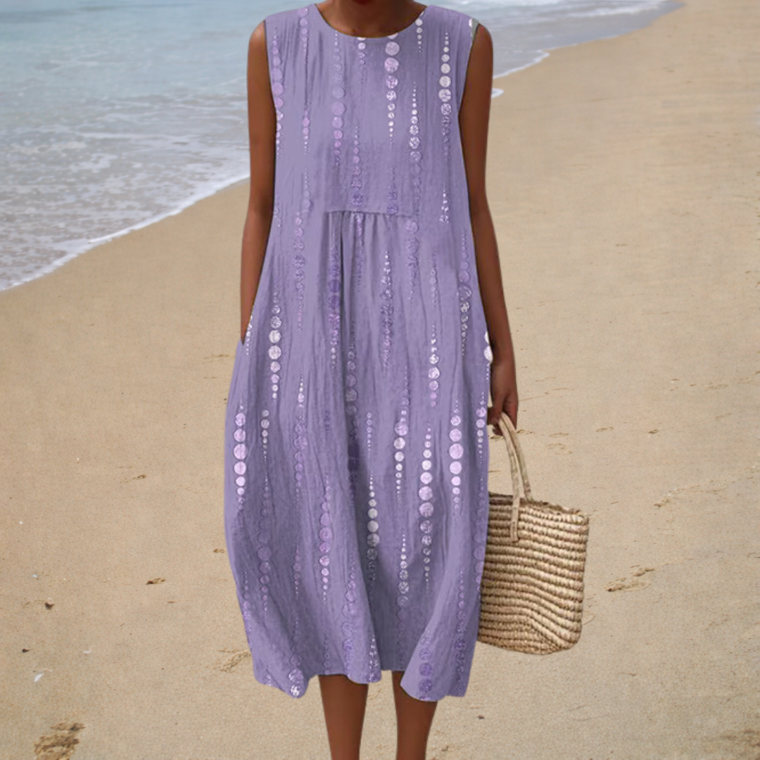 Bequeme Ärmellose Sommerkleid