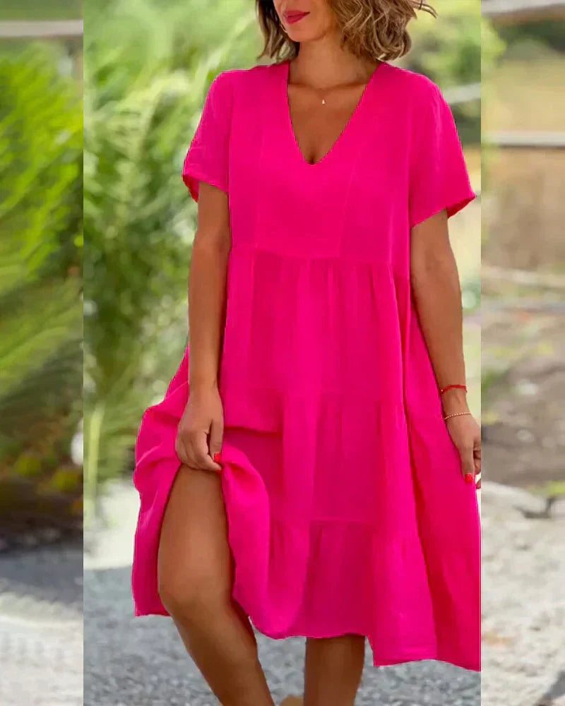 Bexley - Lässiges Sommerkleid mit V-Ausschnitt