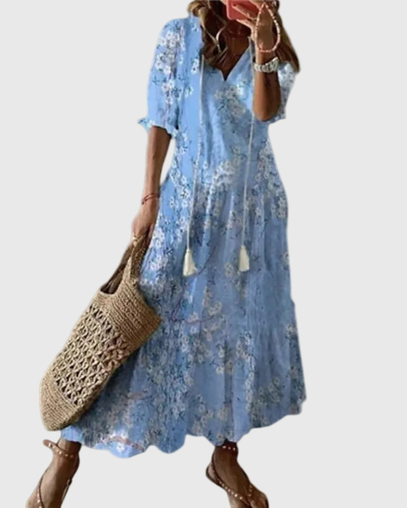 Amalia | Vintage Boho Maxikleid für den Sommer