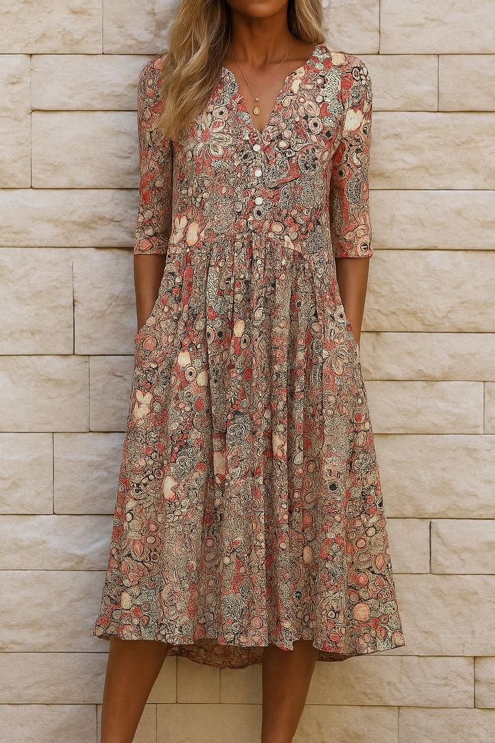 Harlow | Elegantes Kleid mit V-Ausschnitt