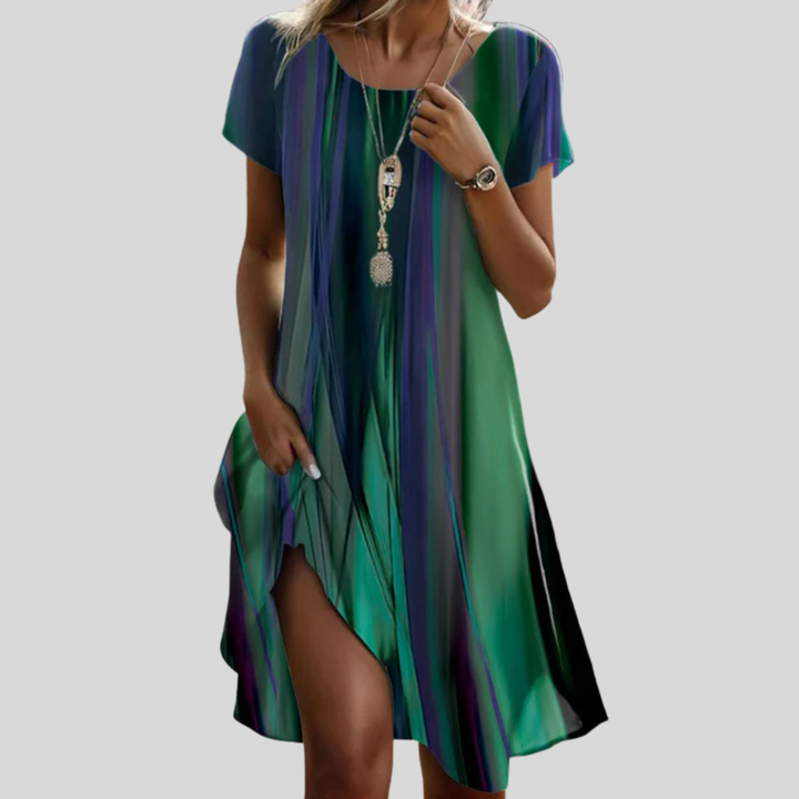 Genna - Gradient Boho Lässiges Kleid