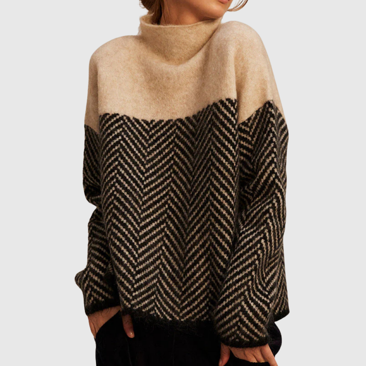 Norah | Pullover aus Baumwolle mit Stehkragen