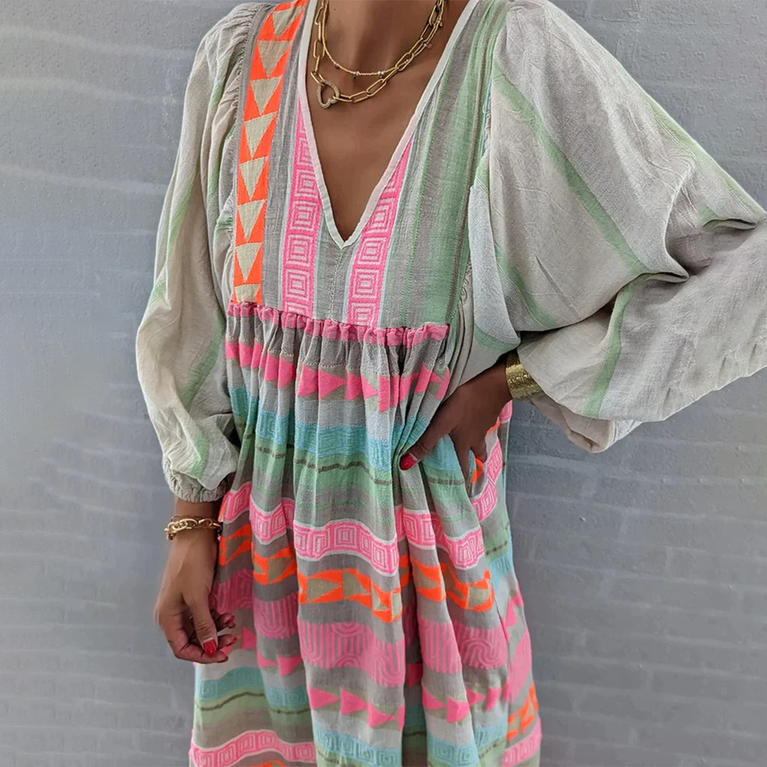 Jessenia - Bequeme Boho-Kleid