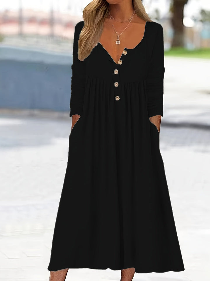 ZARA | MIDI-KLEID MIT KNÖPFEN VORN