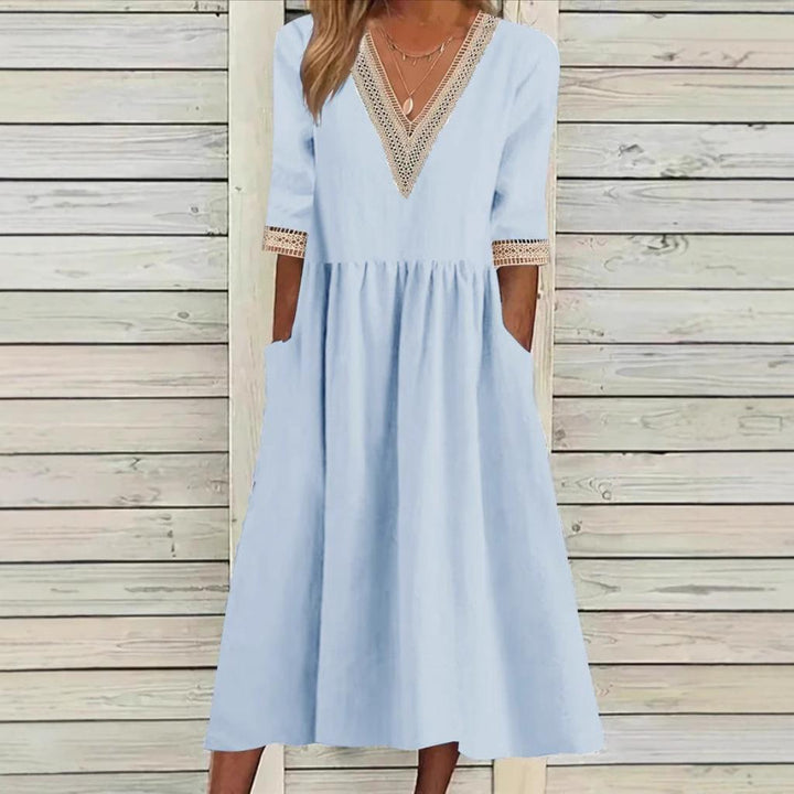 LIVIA | MIDILANGE SPITZENKLEID