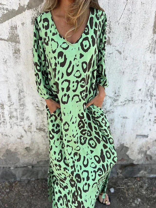 Jessa - Maxikleid Leopard