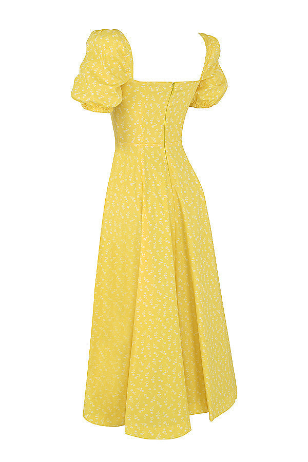 Aviana - Kleid mit Puffärmeln Bloom